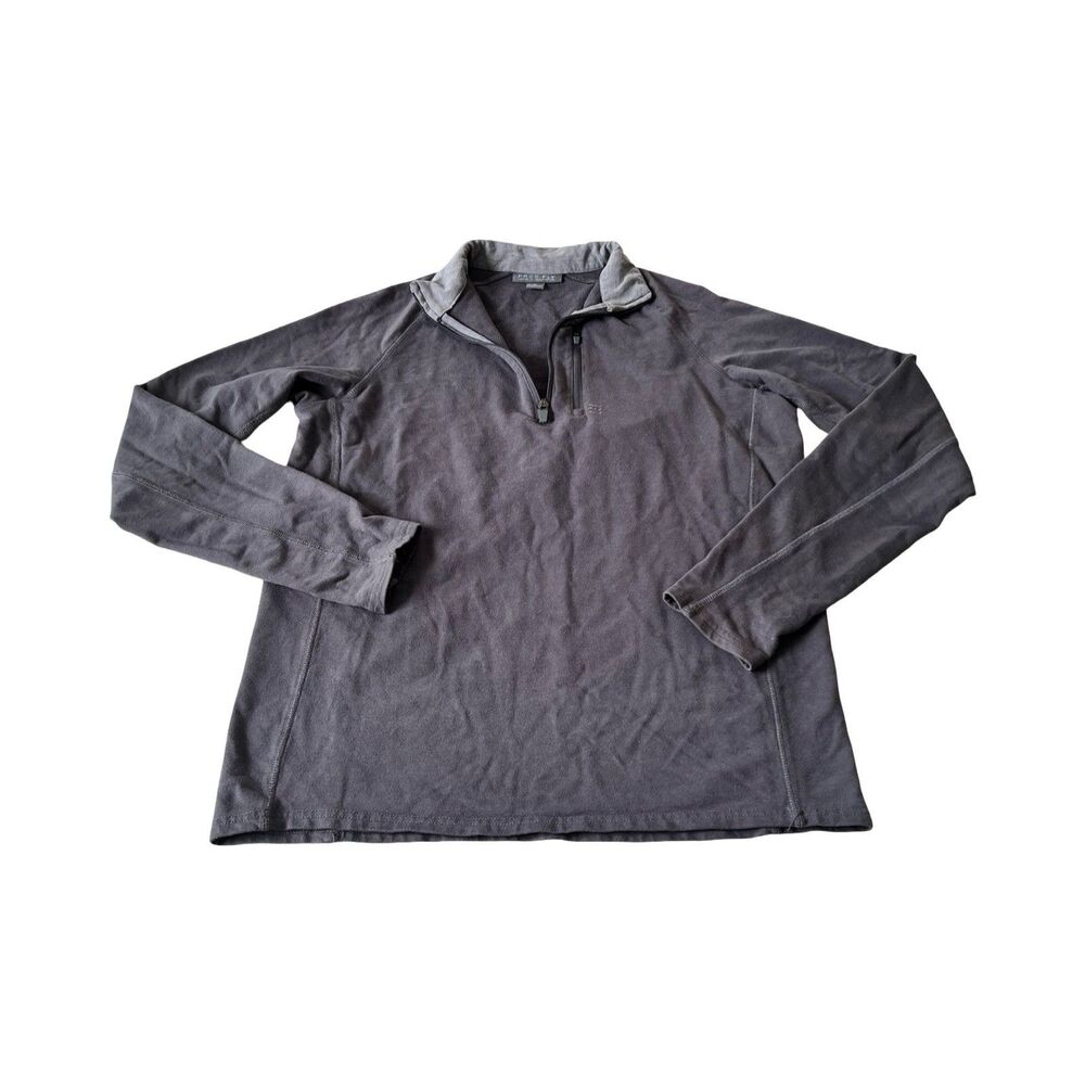 Free Fly Bamboo Fleece Quarter Zip Pullover Gray Mens Small‎